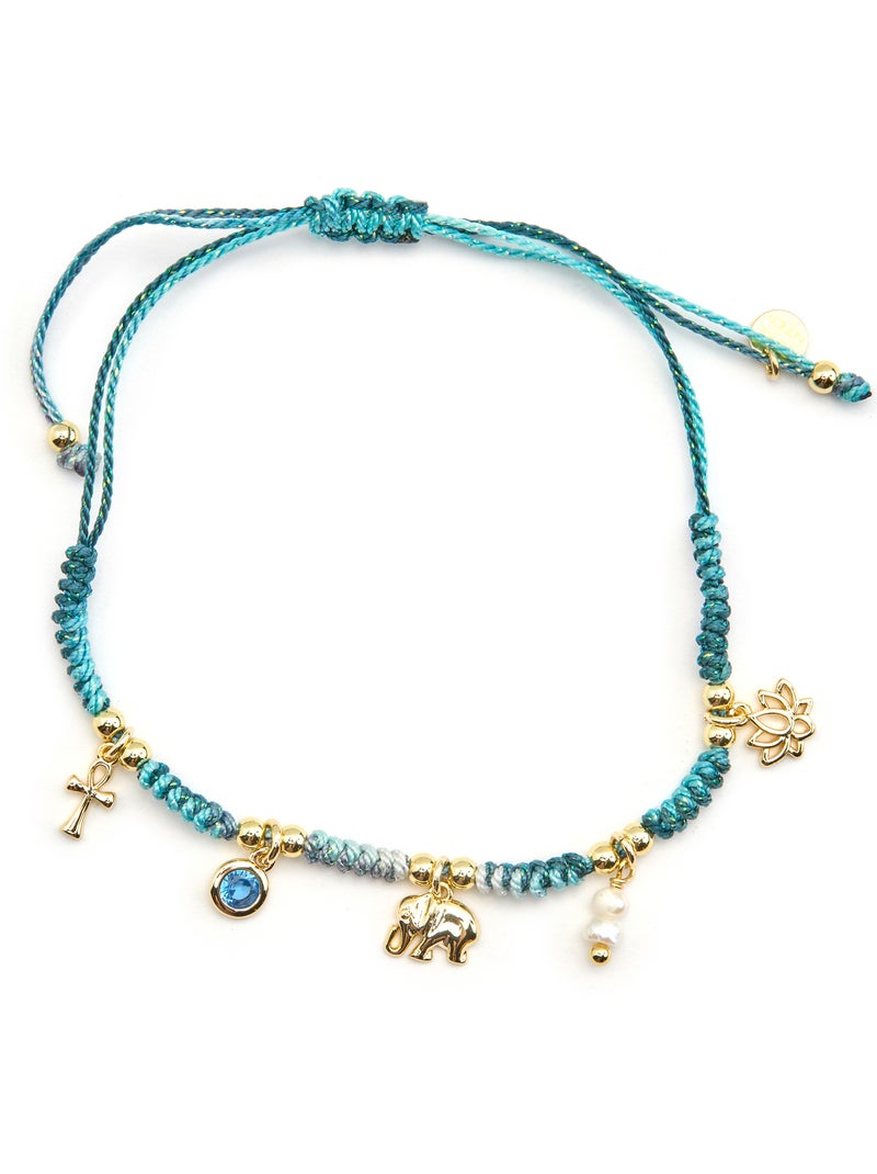 Bracelet Luxenter en argent 925 et or 18k avec zircons multicolores - Rukful Multicolore - Kiabi