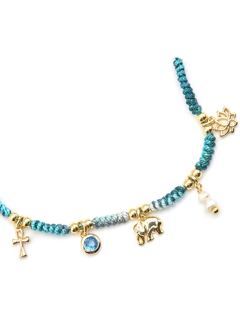 Bracelet Luxenter en argent 925 et or 18k avec zircons multicolores - Rukful Multicolore - Kiabi