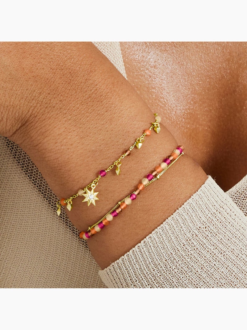 Bracelet Luxenter en argent sterling 925 avec cristal multicolore et finition en rhodium - Akrul Multicolore - Kiabi