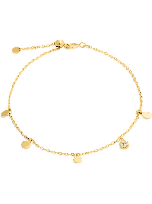 Bracelet Luxenter en argent sterling 925 avec zircone brillante, finition en or jaune 18 k - Circle - Kiabi Bracelet Luxenter en argent sterling 925 avec zircone brillante, finition en or jaune 18 k - Circle - Kiabi
