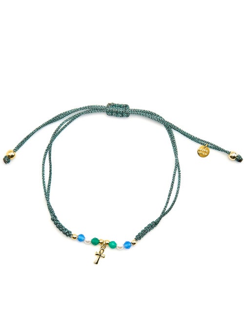Bracelet Luxenter en argent sterling 925 et cristal bleu foncé, finition or 18 carats - Kalau - Kiabi Bracelet Luxenter en argent sterling 925 et cristal bleu foncé, finition or 18 carats - Kalau - Kiabi