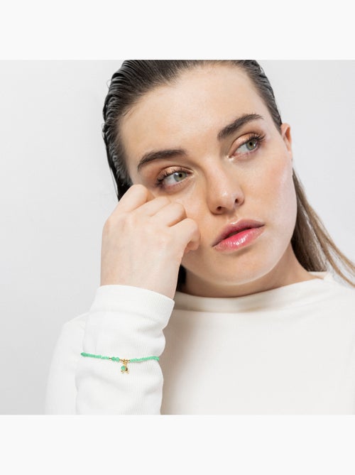 Bracelet Luxenter en argent sterling 925 et cristal vert, finition en or jaune 18 carats - Bialak - Kiabi Bracelet Luxenter en argent sterling 925 et cristal vert, finition en or jaune 18 carats - Bialak - Kiabi