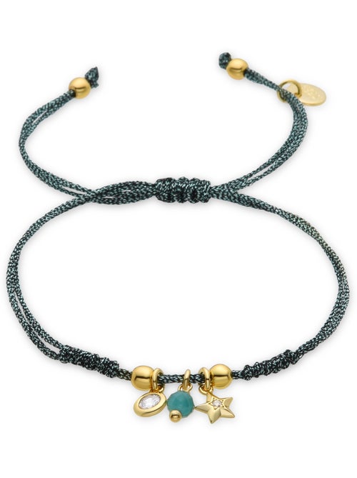 Bracelet Luxenter en argent sterling 925 et cristal vert, finition or jaune 18 carats - Estrella - Kiabi Bracelet Luxenter en argent sterling 925 et cristal vert, finition or jaune 18 carats - Estrella - Kiabi