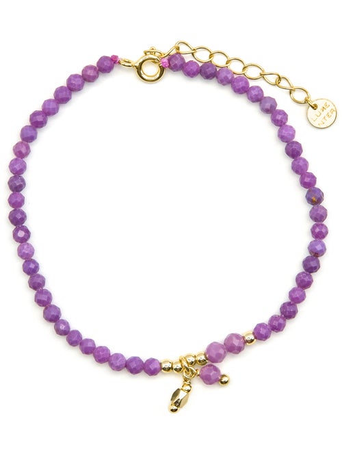 Bracelet Luxenter en argent sterling 925 et cristal violet, finition or 18 carats - Riccus - Kiabi Bracelet Luxenter en argent sterling 925 et cristal violet, finition or 18 carats - Riccus - Kiabi