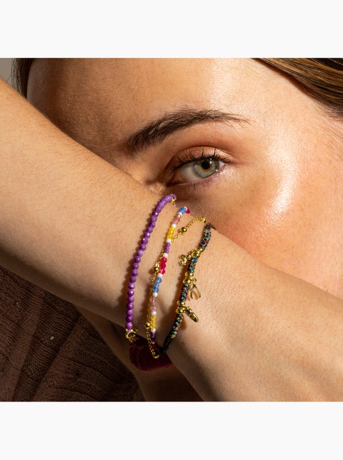 Bracelet Luxenter en argent sterling 925 et cristal violet, finition or 18 carats - Riccus - Kiabi Bracelet Luxenter en argent sterling 925 et cristal violet, finition or 18 carats - Riccus - Kiabi