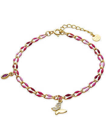 Bracelet Luxenter en argent sterling 925 et laqué rose, finition or jaune 18 carats - Axelon
