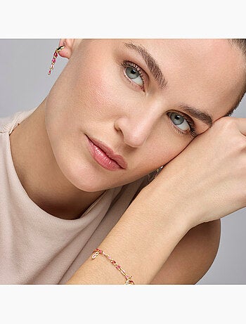Bracelet Luxenter en argent sterling 925 et laqué rose, finition or jaune 18 carats - Axelon