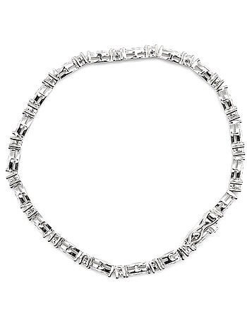 Bracelet Luxenter en argent sterling 925 et zircone brillante avec finition en rhodium - Dorane