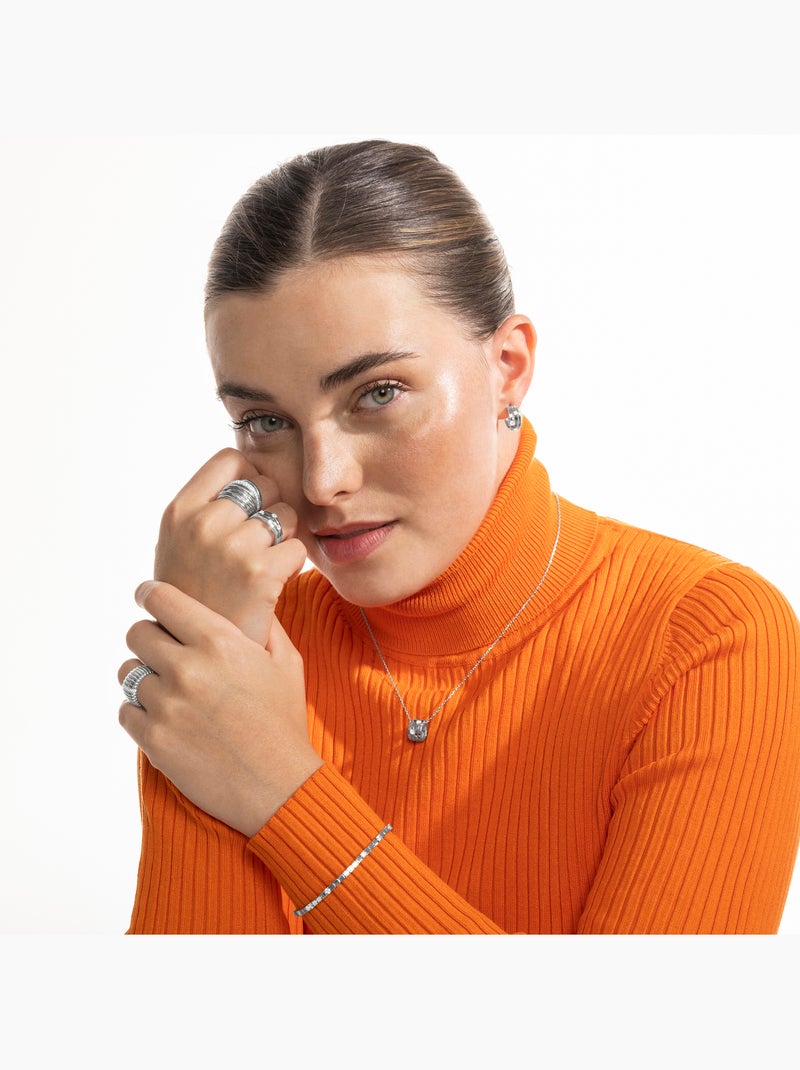 Bracelet Luxenter en argent sterling 925 et zircone brillante avec finition en rhodium - Dorane Blanc - Kiabi