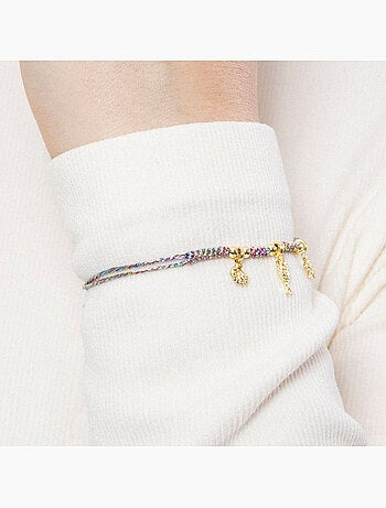 Bracelet Luxenter en argent sterling 925 et zircone brillante, finition en or jaune 18 k - Linduk