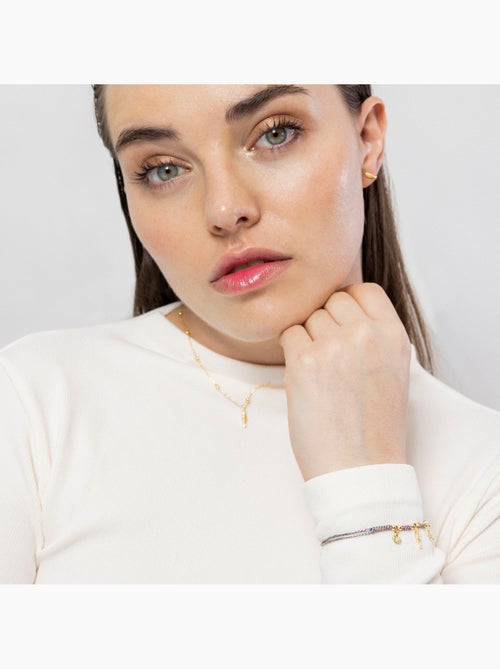 Bracelet Luxenter en argent sterling 925 et zircone brillante, finition en or jaune 18 k - Linduk - Kiabi Bracelet Luxenter en argent sterling 925 et zircone brillante, finition en or jaune 18 k - Linduk - Kiabi