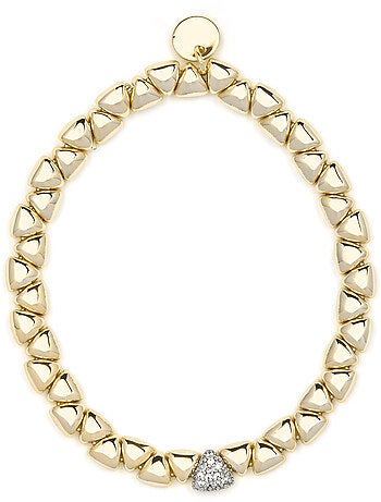 Bracelet Luxenter en argent sterling 925 et zircone brillante, finition or jaune 18 carats - Gaskel
