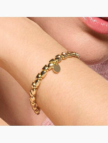 Bracelet Luxenter en argent sterling 925 et zircone brillante, finition or jaune 18 carats - Gaskel