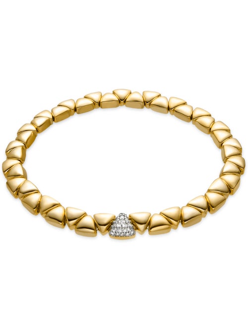 Bracelet Luxenter en argent sterling 925 et zircone brillante, finition or jaune 18 carats - Gaskel - Kiabi Bracelet Luxenter en argent sterling 925 et zircone brillante, finition or jaune 18 carats - Gaskel - Kiabi