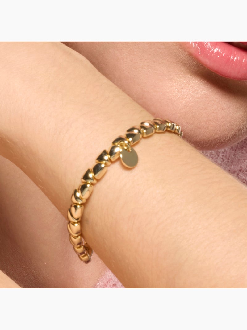 Bracelet Luxenter en argent sterling 925 et zircone brillante, finition or jaune 18 carats - Gaskel Argent - Kiabi