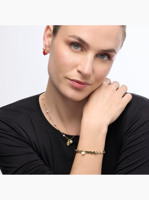 Bracelet Luxenter en argent sterling 925 et zircone brillante, finition or jaune 18 carats - Gaskel - Kiabi Bracelet Luxenter en argent sterling 925 et zircone brillante, finition or jaune 18 carats - Gaskel - Kiabi