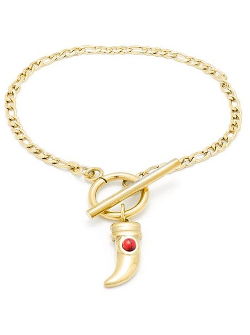 Bracelet Luxenter en Corail fini plaqué or jaune 18K - Almia - Kiabi