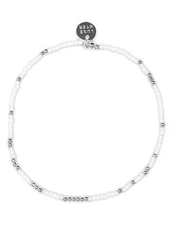 Bracelet Luxenter en cristal blanc, finition argent sterling 925 - Xanvi