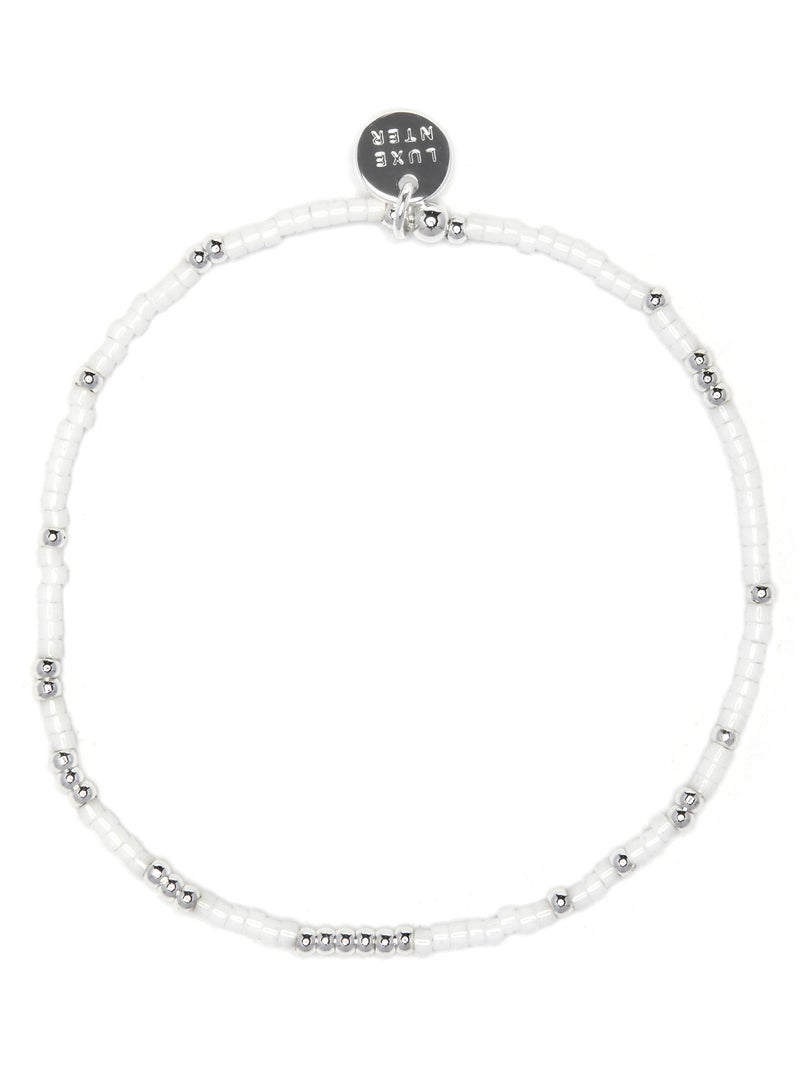 Bracelet Luxenter en cristal blanc, finition argent sterling 925 - Xanvi Blanc - Kiabi