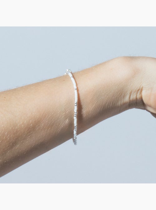 Bracelet Luxenter en cristal blanc, finition argent sterling 925 - Xanvi - Kiabi