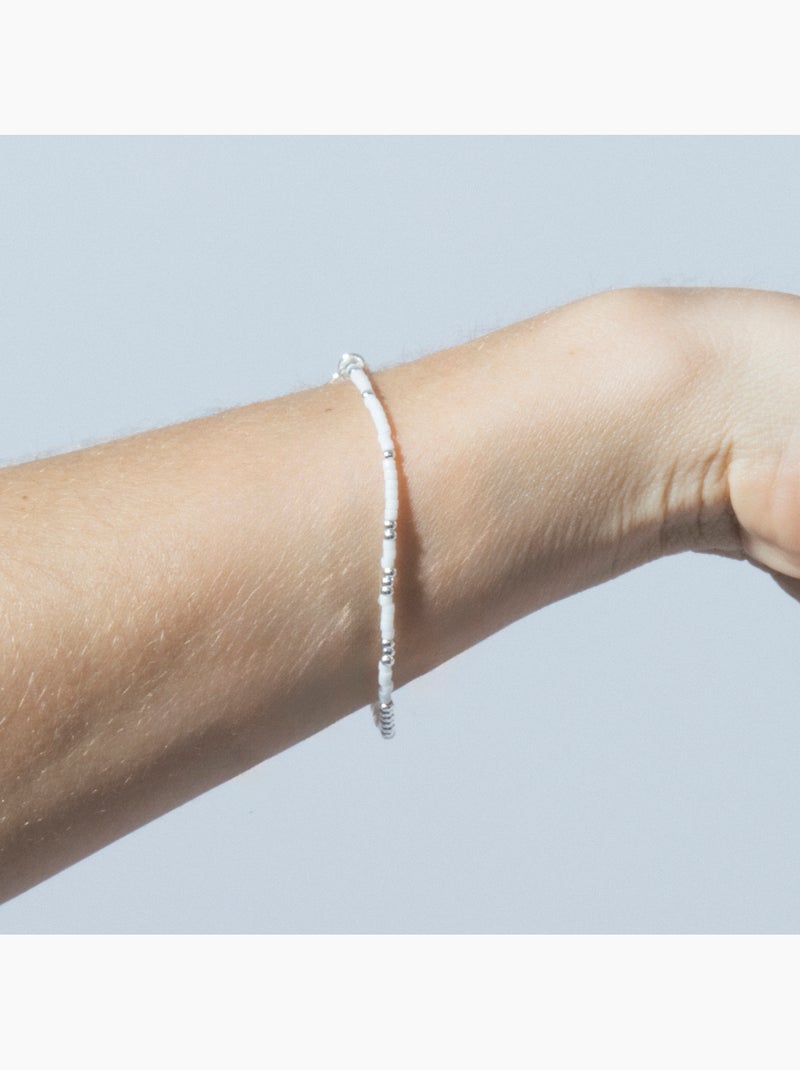 Bracelet Luxenter en cristal blanc, finition argent sterling 925 - Xanvi Blanc - Kiabi