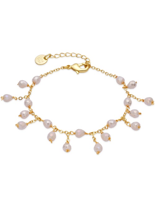 Bracelet Luxenter en cristal blanc, finition or jaune 18k - Fyre - Kiabi Bracelet Luxenter en cristal blanc, finition or jaune 18k - Fyre - Kiabi