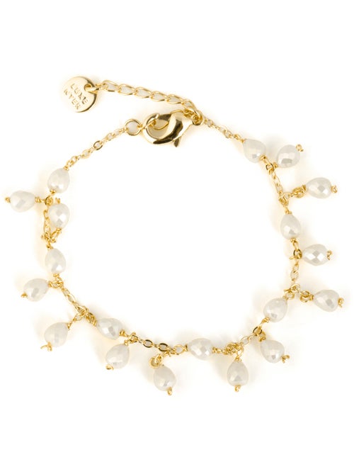 Bracelet Luxenter en cristal blanc, finition or jaune 18k - Fyre - Kiabi Bracelet Luxenter en cristal blanc, finition or jaune 18k - Fyre - Kiabi