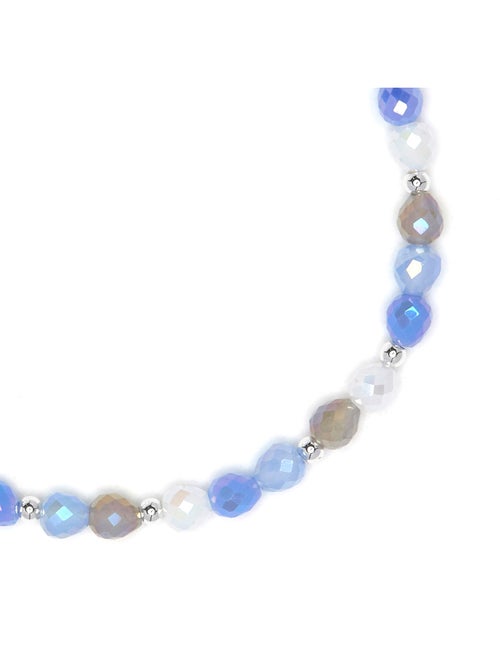 Bracelet Luxenter en cristal bleu avec finition rhodiée - Likdu - Kiabi