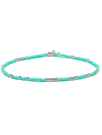 Bracelet Luxenter en cristal bleu, finition argent sterling 925 - Xanvi
