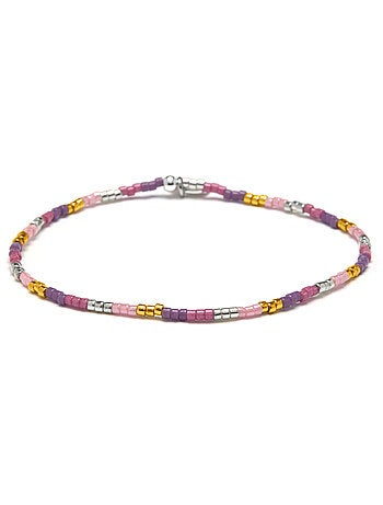Bracelet Luxenter en cristal multicolore, finition or jaune 18k - Faxo