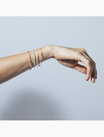 Bracelet Luxenter en cristal multicolore, finition or jaune 18k - Limcus