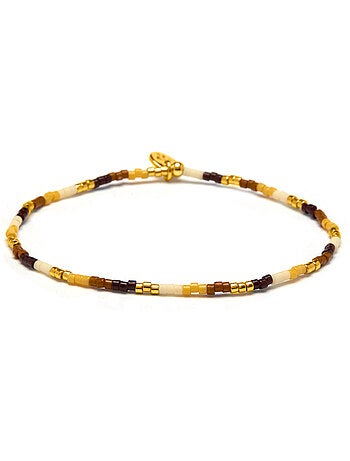 Bracelet Luxenter en cristal multicolore, finition or jaune 18k - Xanvi