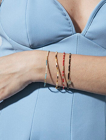 Bracelet Luxenter en cristal multicolore, finition or jaune 18k – Sisak