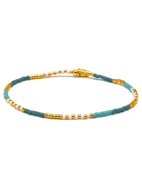 Bracelet Luxenter en cristal multicolore, finition or jaune 18k – Sisak - Kiabi
