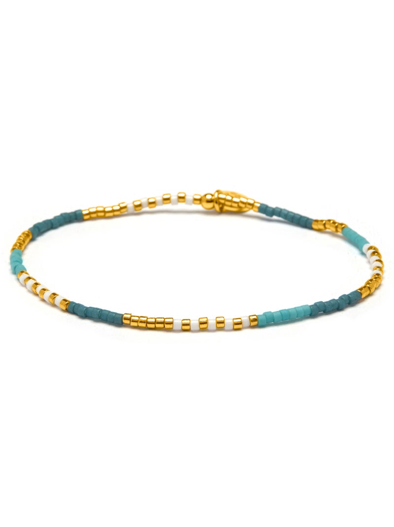 Bracelet Luxenter en cristal multicolore, finition or jaune 18k – Sisak Multicolore - Kiabi