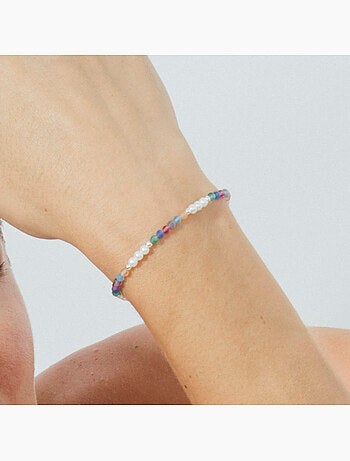 Bracelet Luxenter en cristal multicolore finition rhodium - Sury