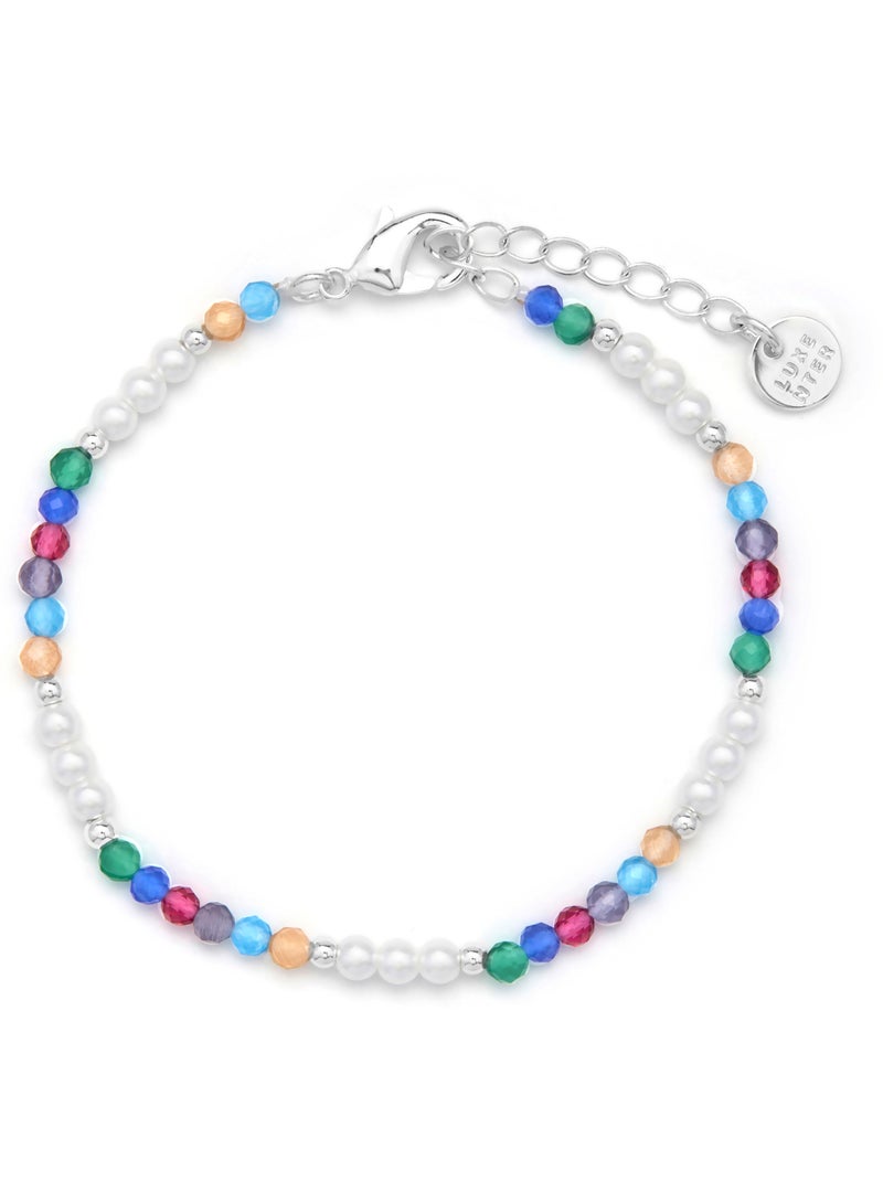 Bracelet Luxenter en cristal multicolore finition rhodium - Sury Multicolore - Kiabi