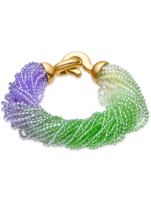 Bracelet Luxenter en cristal vert avec finition et plaqué or 18k - Kibak - Kiabi Bracelet Luxenter en cristal vert avec finition et plaqué or 18k - Kibak - Kiabi