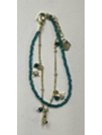 Bracelet Luxenter en cristal vert plaqué or jaune 18 carats - Ayora