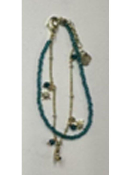 Bracelet Luxenter en cristal vert plaqué or jaune 18 carats - Ayora - Kiabi Bracelet Luxenter en cristal vert plaqué or jaune 18 carats - Ayora - Kiabi