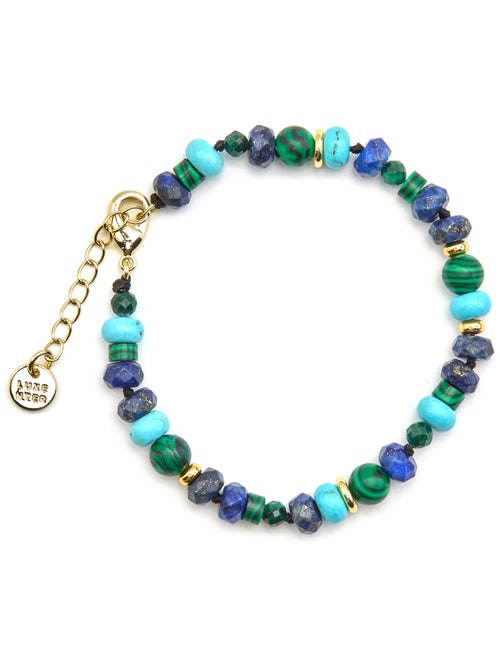 Bracelet Luxenter en lapis-lazuli naturel avec finition en or 18 carats - Arru - Kiabi Bracelet Luxenter en lapis-lazuli naturel avec finition en or 18 carats - Arru - Kiabi