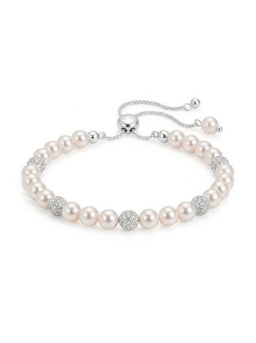 Bracelet Luxenter en perle blanche avec finition argentée - Zurgrak - Kiabi Bracelet Luxenter en perle blanche avec finition argentée - Zurgrak - Kiabi