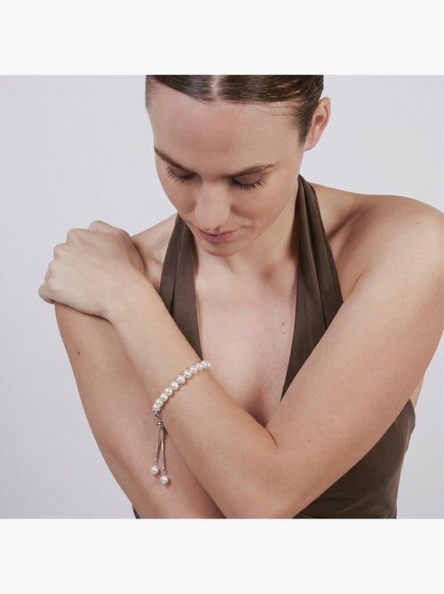 Bracelet Luxenter en perle blanche avec finition argentée - Zurgrak - Kiabi Bracelet Luxenter en perle blanche avec finition argentée - Zurgrak - Kiabi