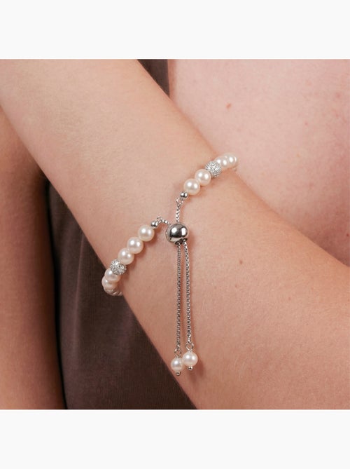 Bracelet Luxenter en perle blanche avec finition argentée - Zurgrak - Kiabi Bracelet Luxenter en perle blanche avec finition argentée - Zurgrak - Kiabi