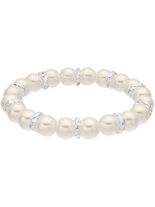 Bracelet Luxenter en perle blanche, finition argent - Clasow - Kiabi Bracelet Luxenter en perle blanche, finition argent - Clasow - Kiabi