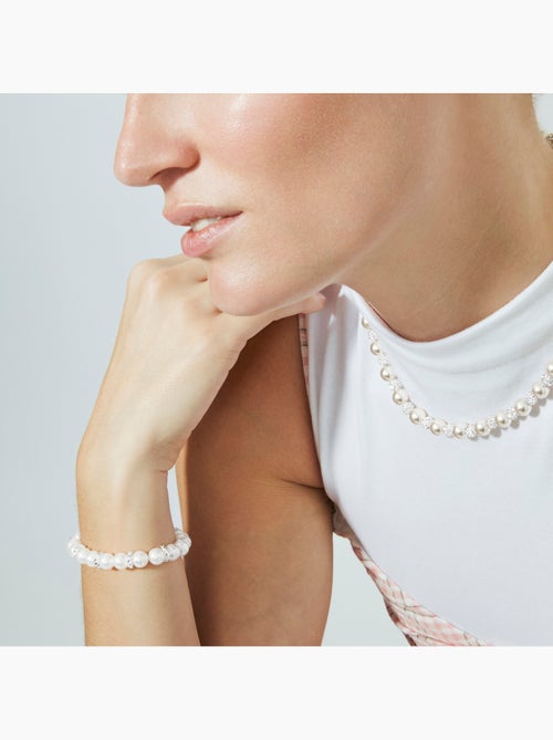 Bracelet Luxenter en perle blanche, finition argent - Clasow - Kiabi Bracelet Luxenter en perle blanche, finition argent - Clasow - Kiabi