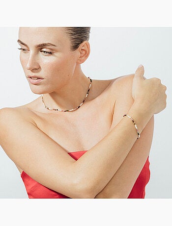 Bracelet Luxenter en tourmaline multicolore, finition or jaune 18k - Sury