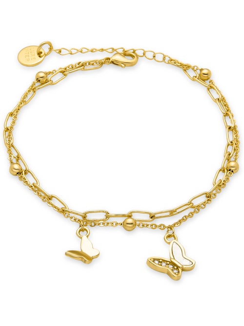 Bracelet Luxenter en zircon brillant fini et plaqué or 18k - Tiek - Kiabi Bracelet Luxenter en zircon brillant fini et plaqué or 18k - Tiek - Kiabi