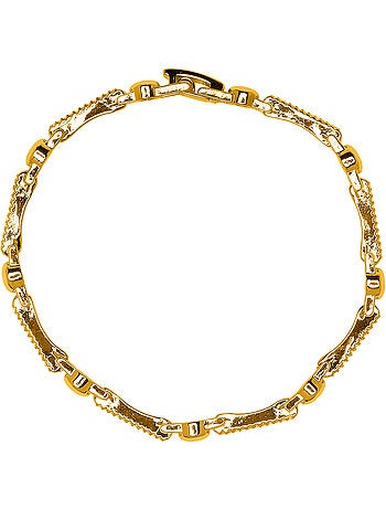 Bracelet Luxenter en zircone brillante avec finition or jaune 18 carats - Rarix
