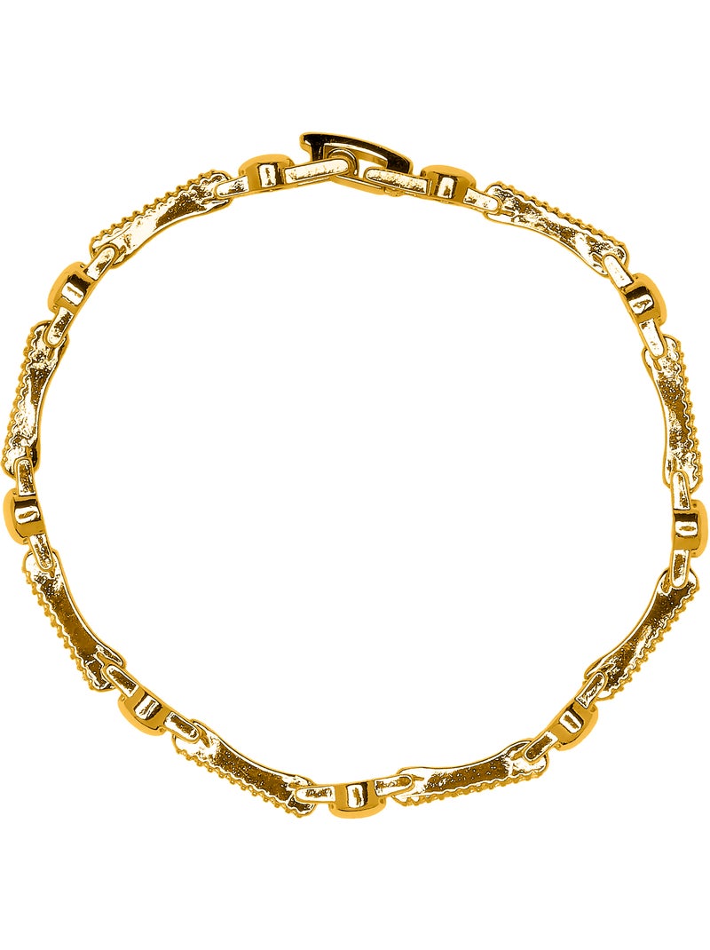 Bracelet Luxenter en zircone brillante avec finition or jaune 18 carats - Rarix Argent - Kiabi